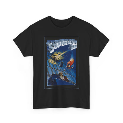 Superman III T-Shirt - Movie Poster Art - Christopher Reeve & Richard Pryor - Metropolis, Man of Steel - DC Comics