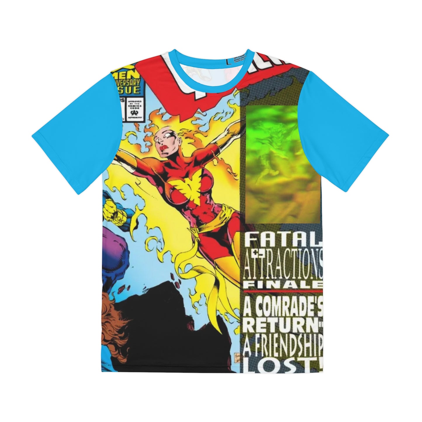 Excalibur All Over Print Tee (Polyester) - Joe Madureira Art - Rachel Summers, Phoenix - #71 Cover - Marvel Comics