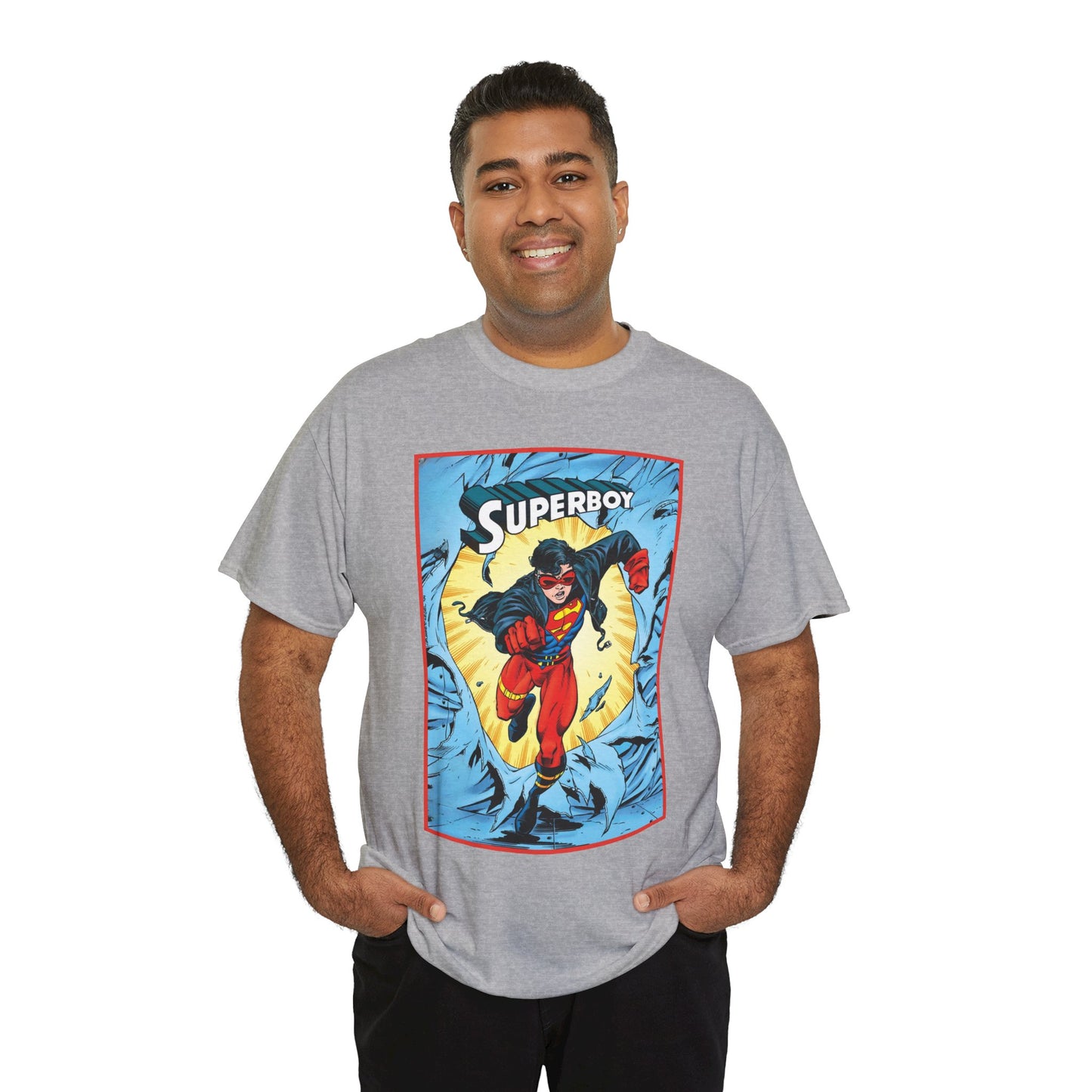 Superboy T-Shirt - Tom Grummett Art - Reign of the Supermen Storyline from the 1990s - Kon-El, Connor Kent - Superman Family - DC Comics