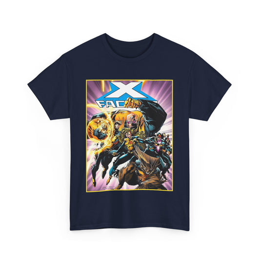 X-Factor T-Shirt -  Larry Stroman Art - Polaris, Havok, Strong Guy, Jamie Madrox - X-Men Spin-Off - Mutant Heroes - Marvel Comics