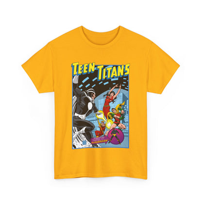 Teen Titans T-Shirt - Bronze Age DC Comics - Dr Light, Wonder Girl, Robin, Mal, Guardian, Speedy - Ernie Chan Cover Art from Issue #44