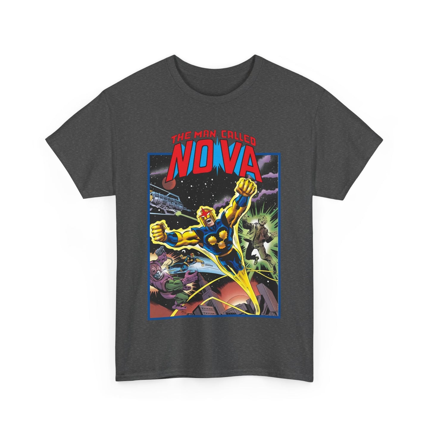 The Man Called Nova T-Shirt - Marvel Comics - Richard Rider - 1970s Comic Series Art - Cosmic Superhero
