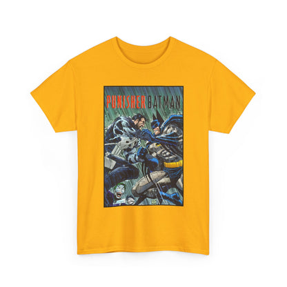 Punisher/Batman T-Shirt - John Romita Jr Art - Deadly Knights, Joker - DC Comics/Marvel Comics
