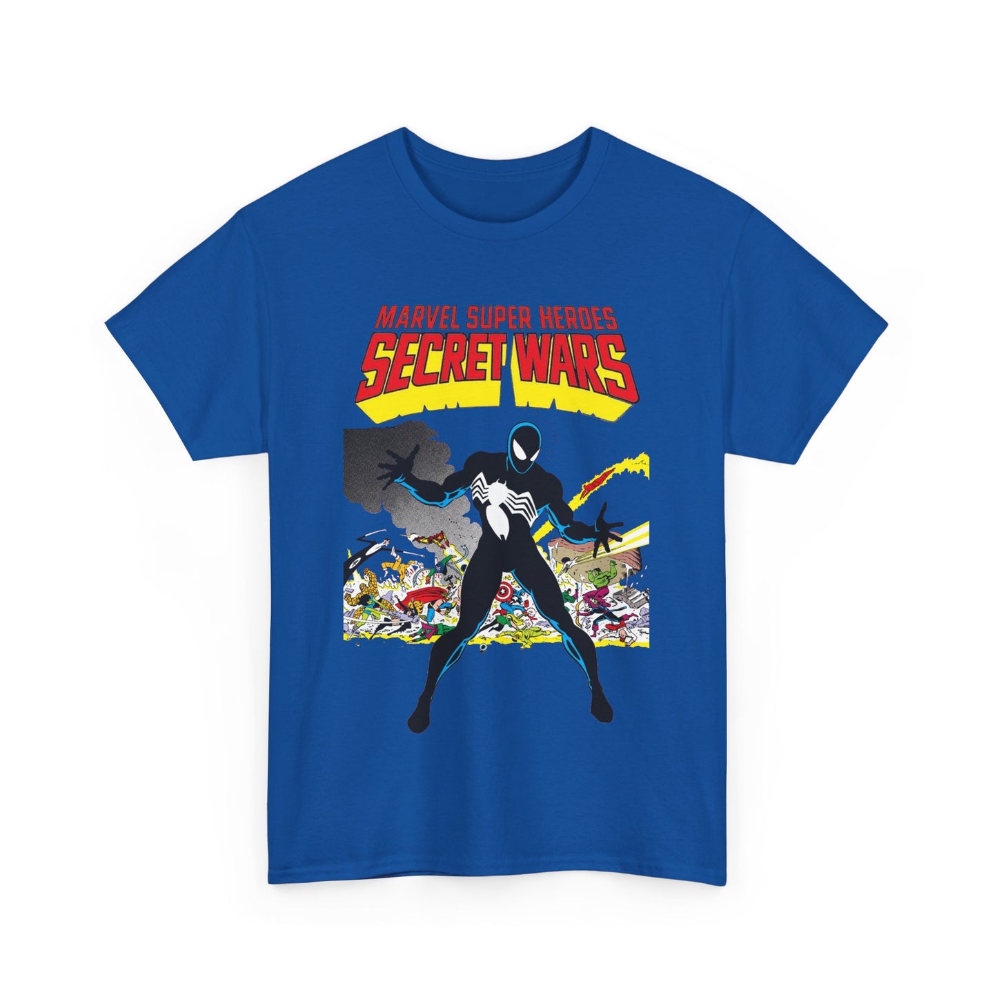 Secret Wars T-Shirt - Classic Marvel Comics Series - Alien Symbiote Spider-Man, 1st Appearance - Future Venom Story