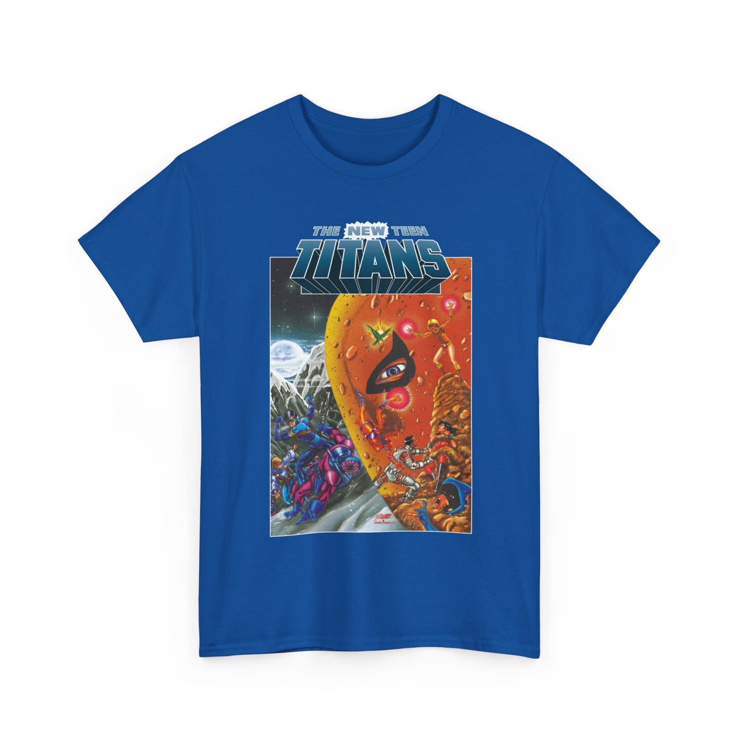 New Teen Titans T-Shirt - George Perez Art - Judas Contract - Deathstroke, Nightwing, Terra, Jericho, Raven, Cyborg, Wonder Girl - DC Comics