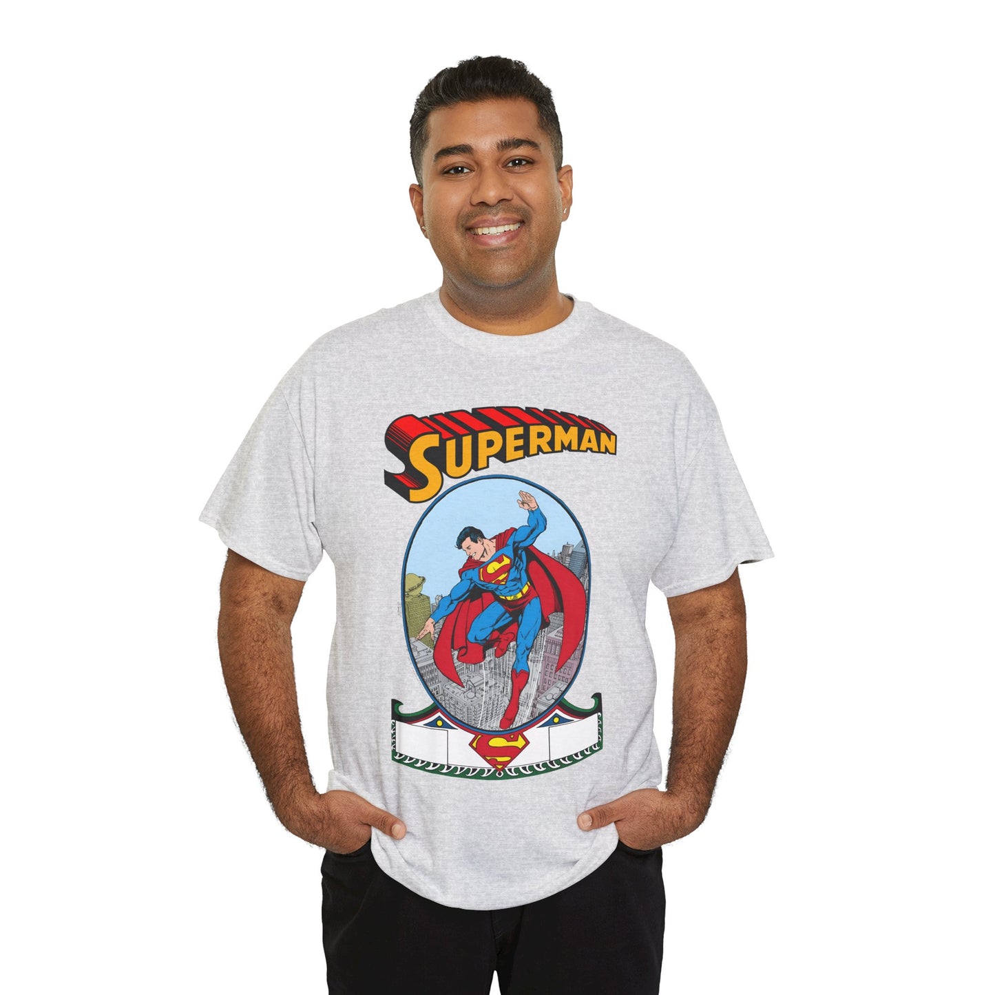 Superman T-Shirt - George Perez Art - #1 Homage Cover - Metropolis, Man of Steel, Daily Planet, Clark Kent - DC Comics