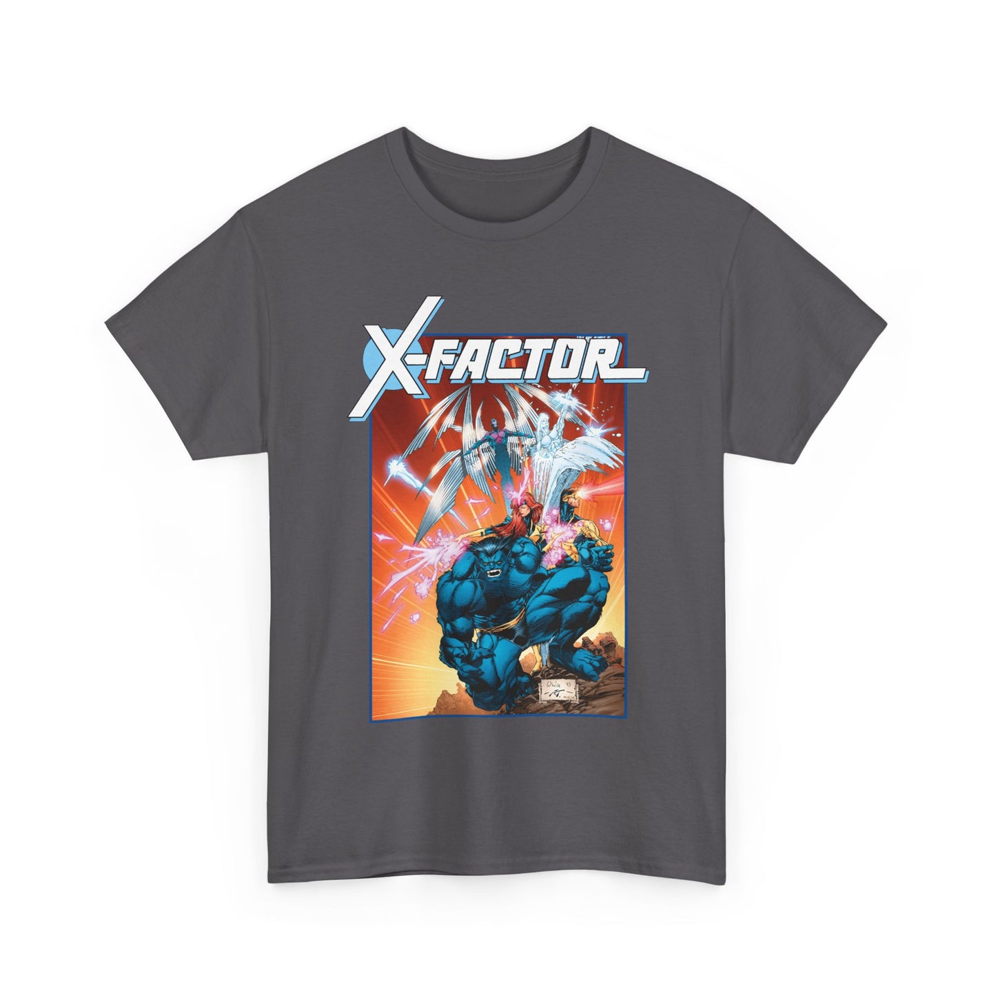 X-Factor T-Shirt - Whilce Portacio Art - Cyclops, Jean Grey, Iceman, Arcangel, Beast - X-Men Founding Members - Marvel Comics