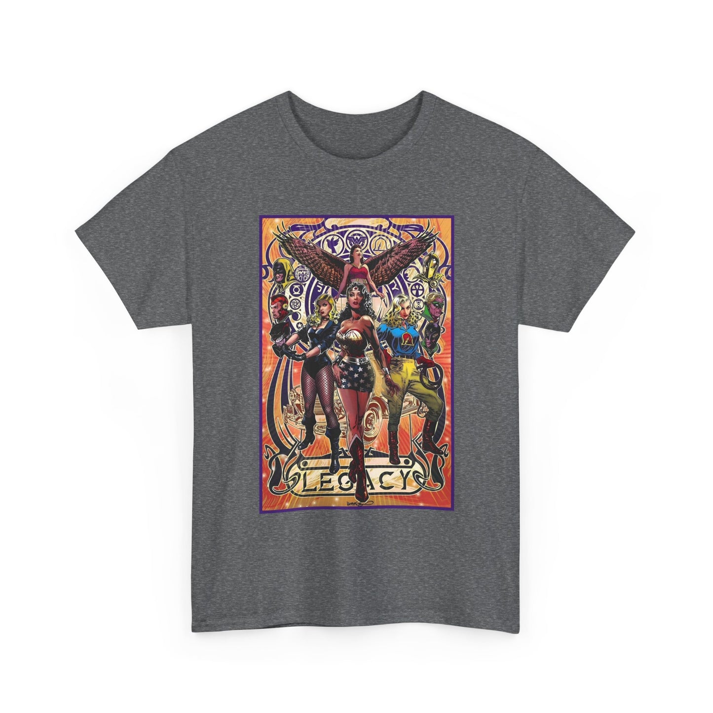 Justice Society T-Shirt - Tony Harris Art - Wonder Woman, Liberty Belle, Black Canary, Hawkgirl - JSA - DC Comics
