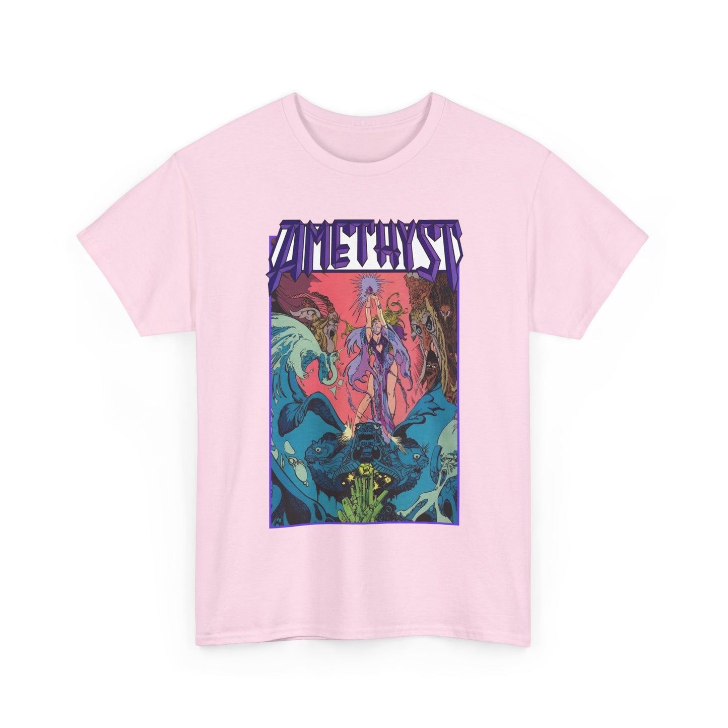 Amethyst T-Shirt - Esteban Maroto Art - Princess of Gemworld - 1980s Series - DC Comics