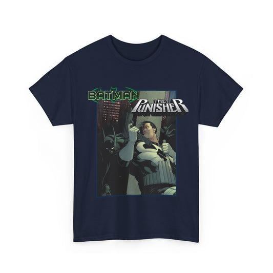 Batman Vs Punisher T-Shirt - Mike Zeck Art - DC Comics, Marvel Comics