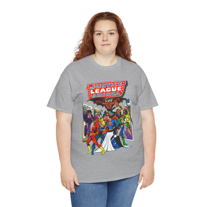Justice League of America T-Shirt - George Perez Art - Vs Tarot Gang - DC Comics
