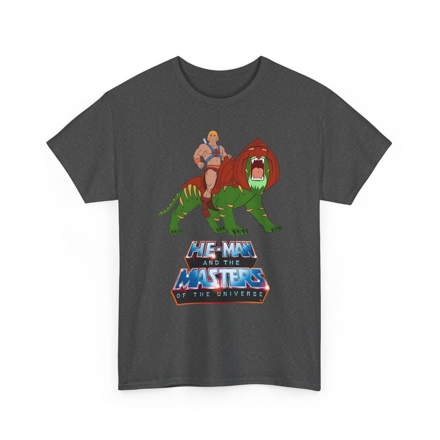 He-Man & Battle Cat T-Shirt - Filmation Art - Masters of the Universe, MOTU - Exciting New 2026 Movie - Nicholas Galitzine