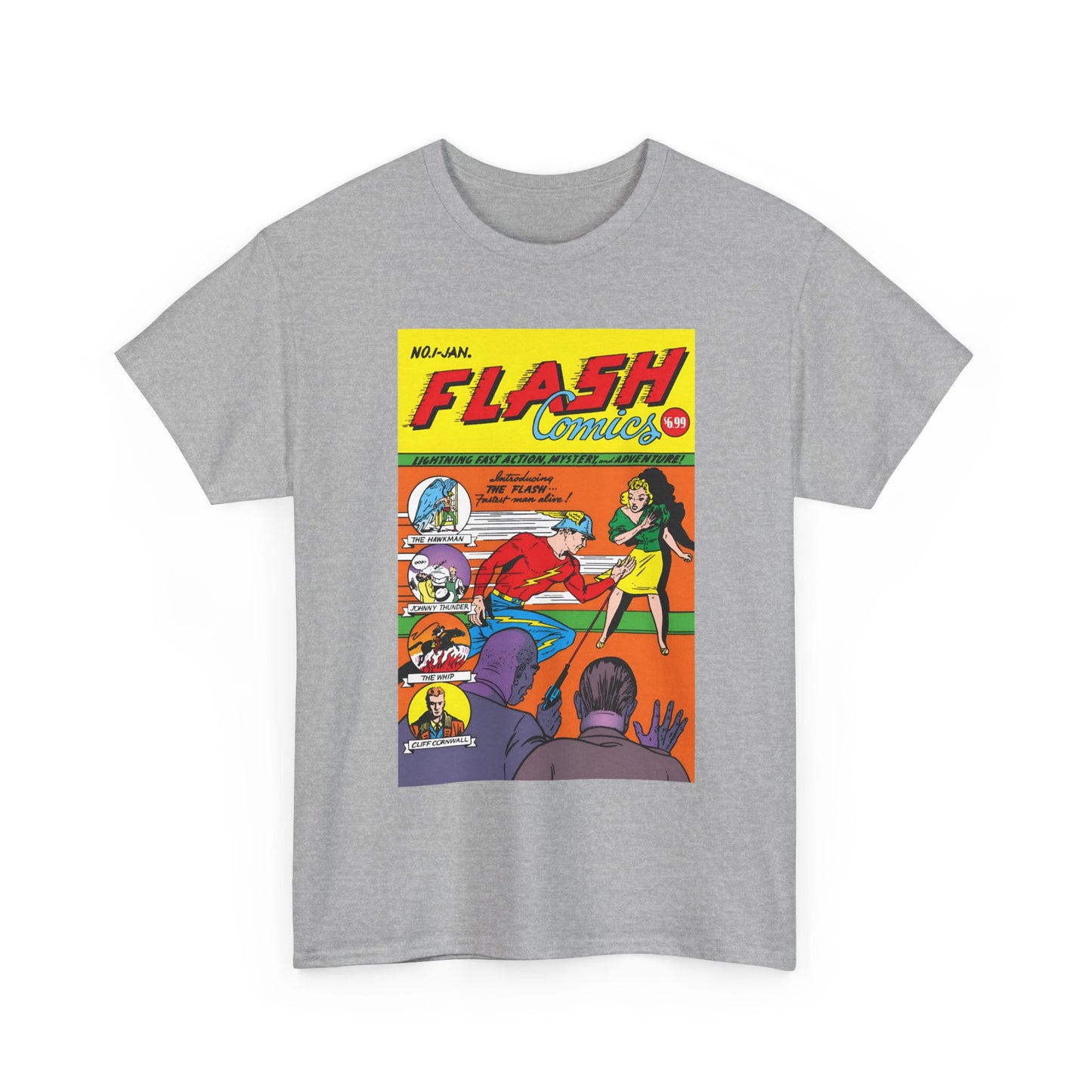 Flash Comics #1 T-Shirt - Jay Garrick, Golden Age Flash - JSA Member - DC Comics