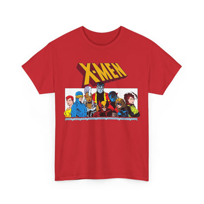 X-Men T-Shirt - Arthur Adams Art - Cyclops, Nightcrawler, Storm, Wolverine, Shadowcat, Phoenix (Rachel Summers), Colossus, Rogue - Marvel Comics