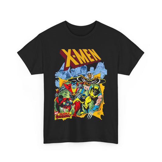 Giant-Sized X-Men T-Shirt - Dave Cockrum Art - Wolverine, Storm, Colossus, Cyclops, Nightcrawler, Thunderbird - New Chris Claremont Era - Marvel Comics
