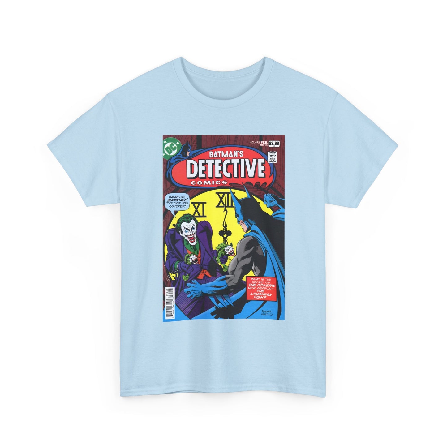 Detective Comics #475 T-Shirt - Marshall Rogers Art - Joker Appearance - The Laughing Fish - DC Comics