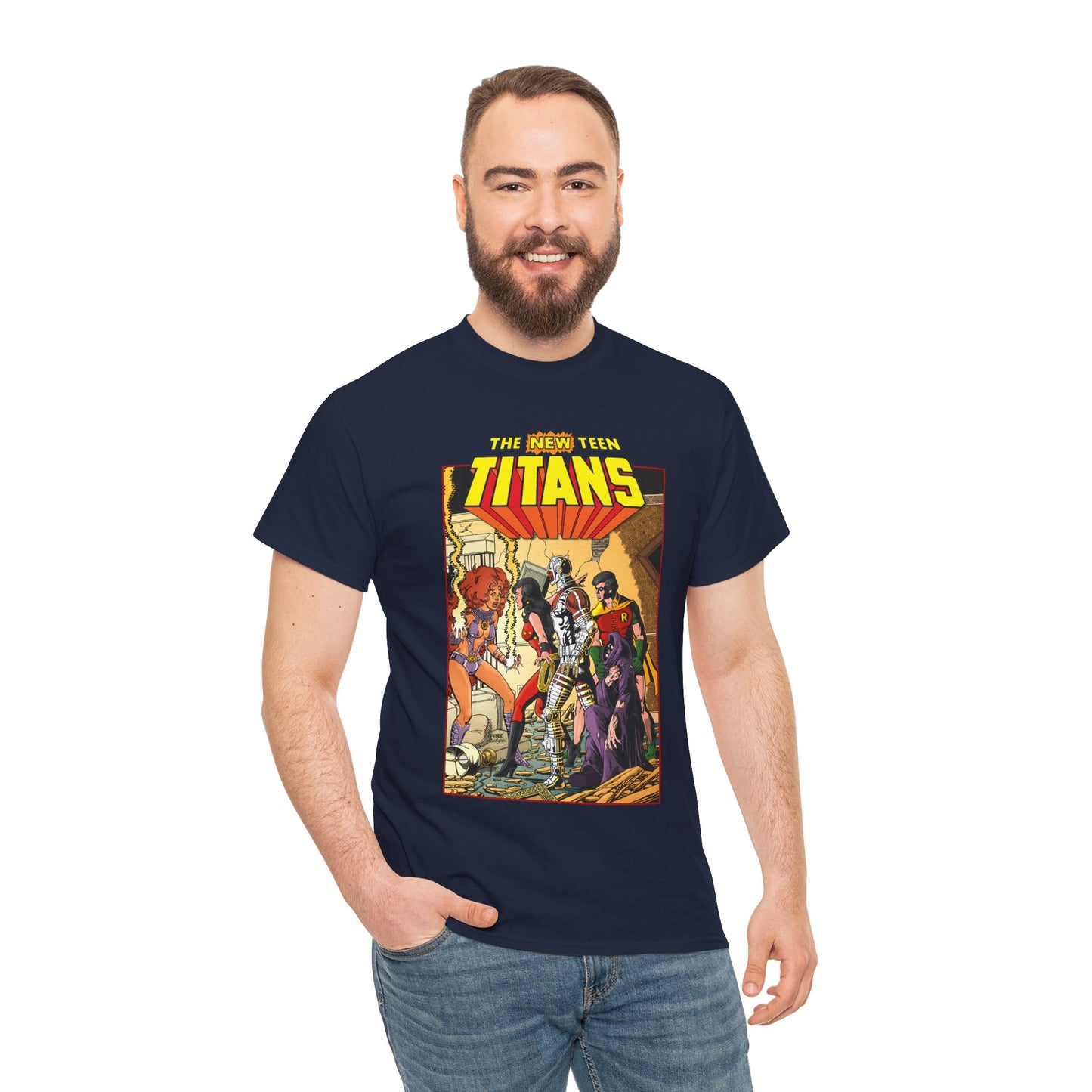 New Teen Titans T-Shirt - George Perez Art - #16 Cover - Wonder Girl, Robin, Starfire - DC Comics
