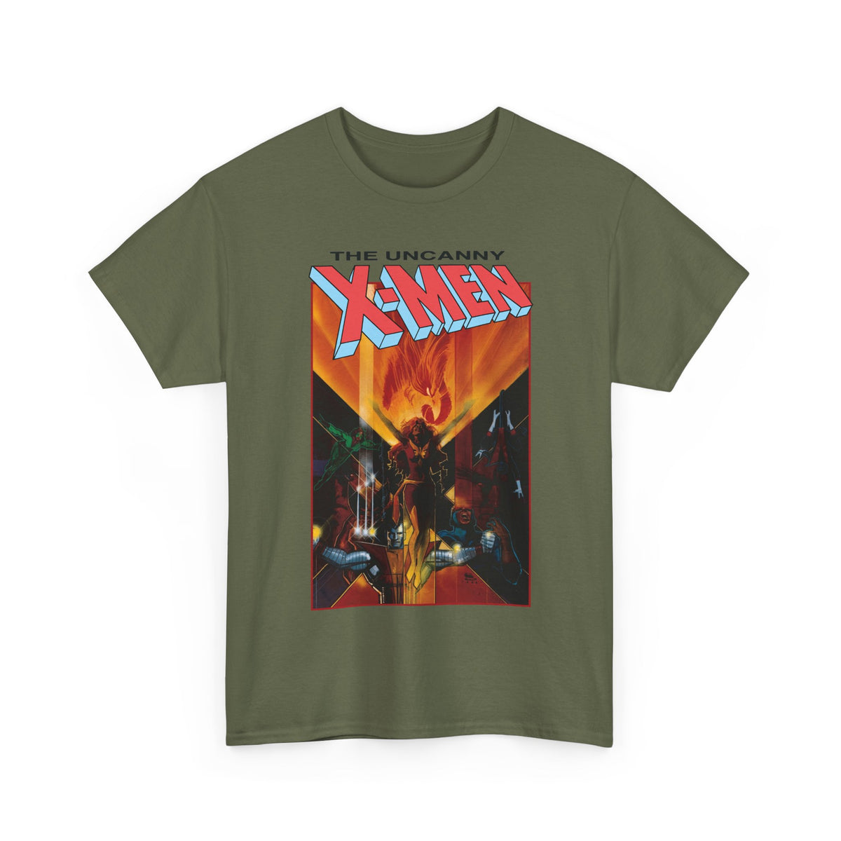 Uncanny X-Men T-Shirt - Bill Sienkiewicz Art - Phoenix, Cyclops, Colossus, Wolverine - Marvel Comics