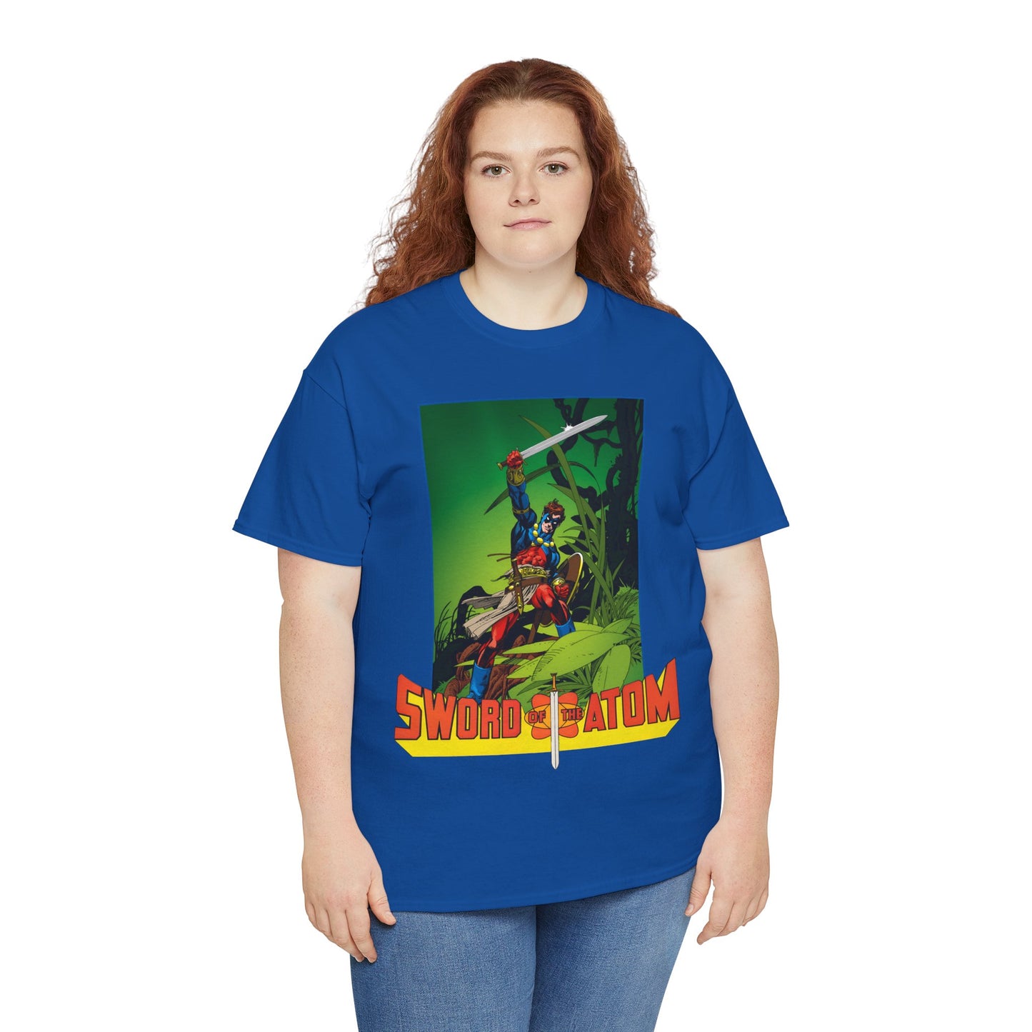 Sword of the Atom T-Shirt - Gil Kane Art - Ray Palmer in Morlaidh - Popular DC Comic Story from the 1980s