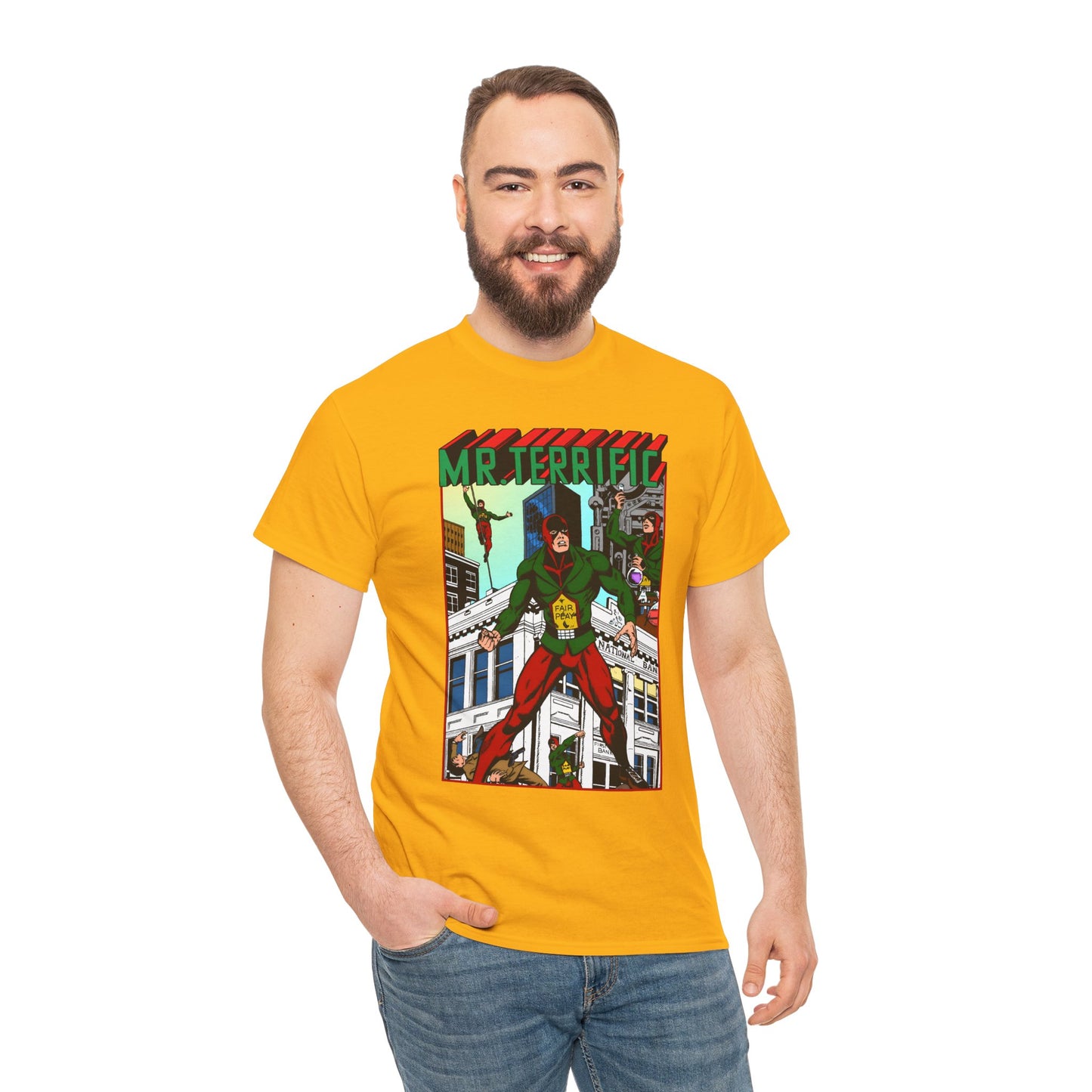 Mr Terrific T-Shirt - JSA Member - Golden Age Hero - DC Comics