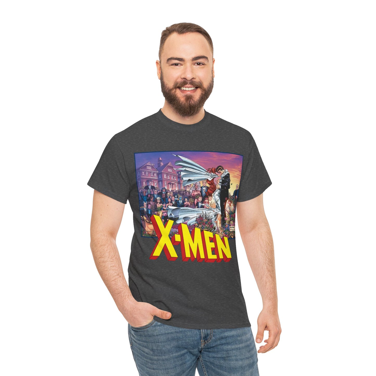 X-Men T-Shirt - Andy Kubert Art - Wedding of Scott & Jean Grey - Marvel Comics