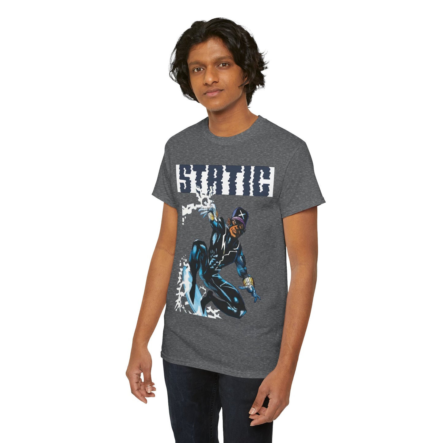 Static T-Shirt - Denys Cowan Art - DC Comics, Milestone Media - Shock to your System