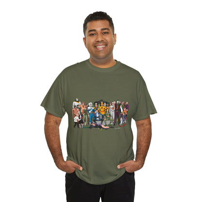 Secret Origins of Super-Villains T-Shirt - Dick Giordano Art - DC Comics - Joker, Mirror Master, Captain Cold, Lex Luthor, Scarecrow, Poison Ivy, Grodd