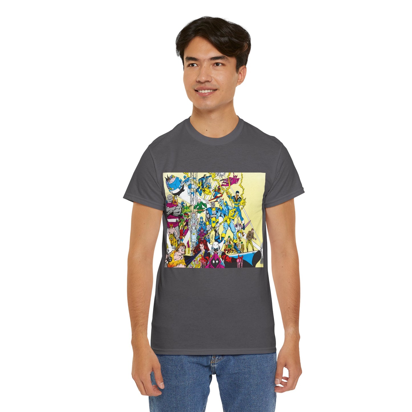 Who's Who in the DC Universe T-Shirt - George Perez Art - Black Lightning, Black Orchid - #3 Cover Art - DC Comics
