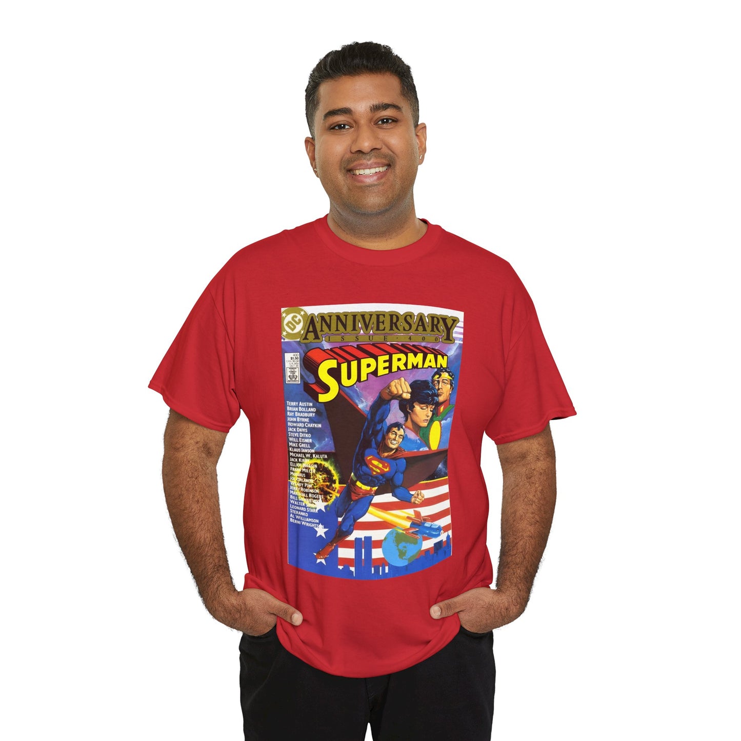 Superman #400 T-Shirt - Howard Chaykin & Frank Miller Art - Jor-El, Lara, Krypton - DC Comics