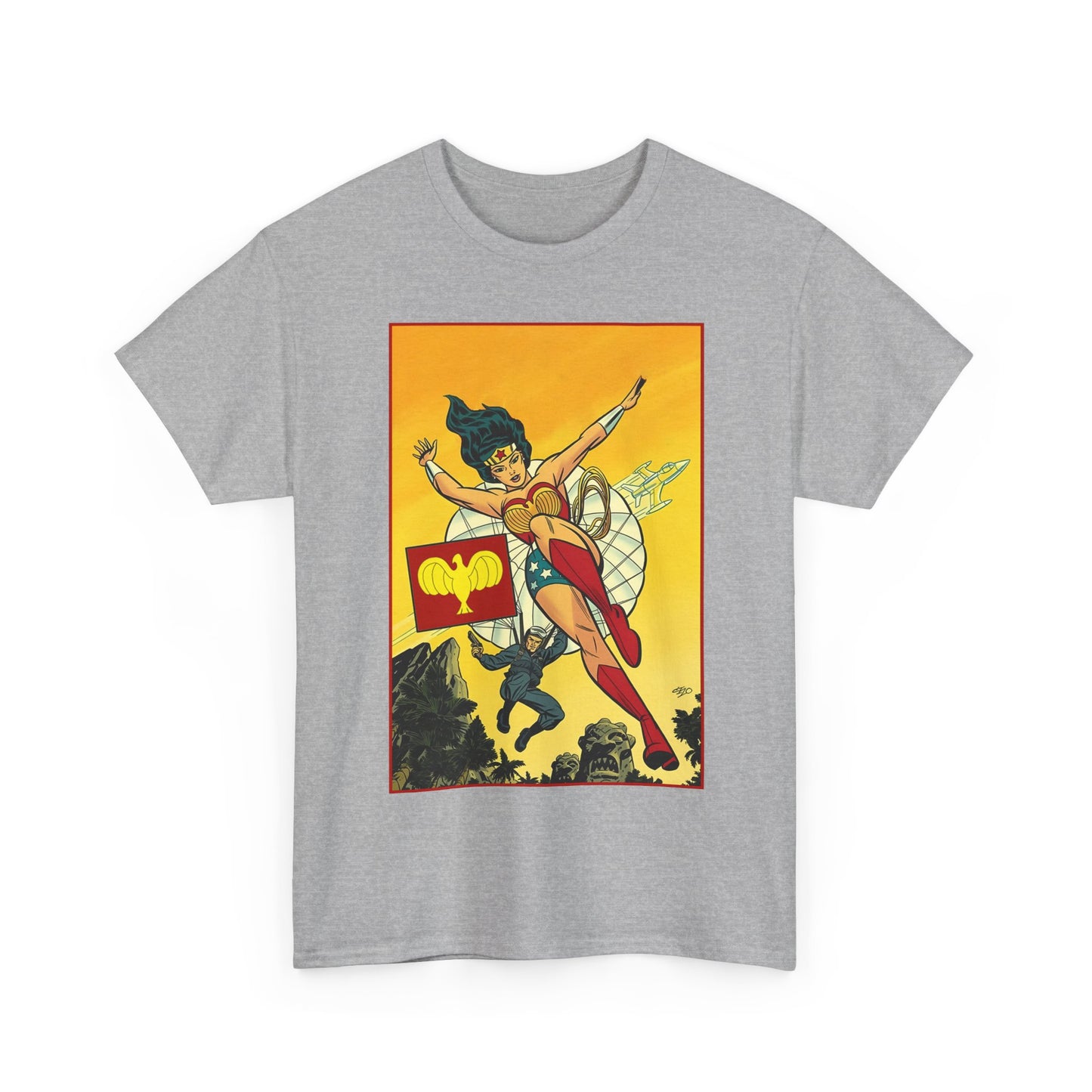 Wonder Woman T-Shirt - Michael Cho Art - Golden Age Art Theme - Steve Trevor - DC Comics
