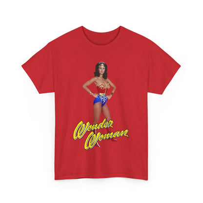 Wonder Woman T-Shirt - Lynda Carter - Popular 1970s CBS TV Show - DC Comics Character - Diana Prince, Paradise Island