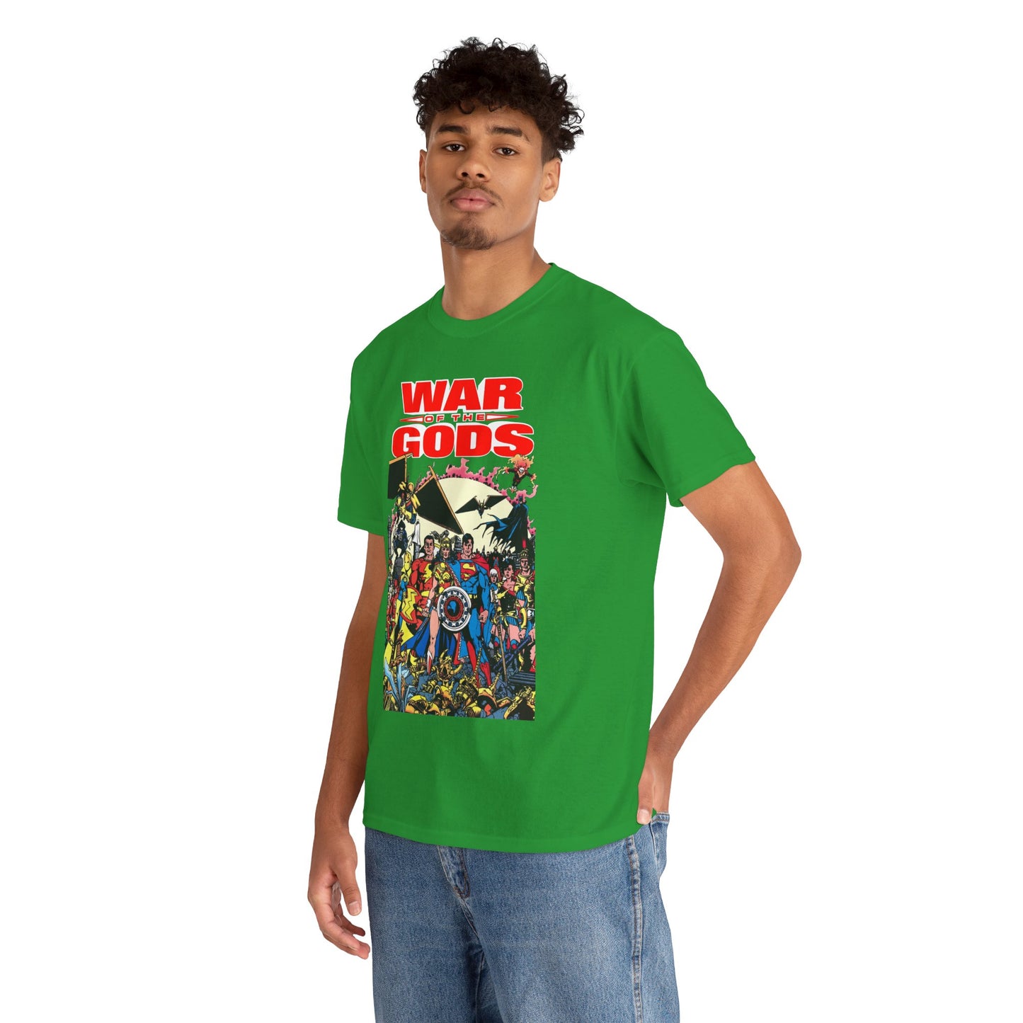 War of the Gods T-Shirt - George Perez Art - Wonder Woman Story - Superman, Captain Marvel, Hawkman, Firestorm, Dr Fate, Troia, Lobo, Batman - DC Comics