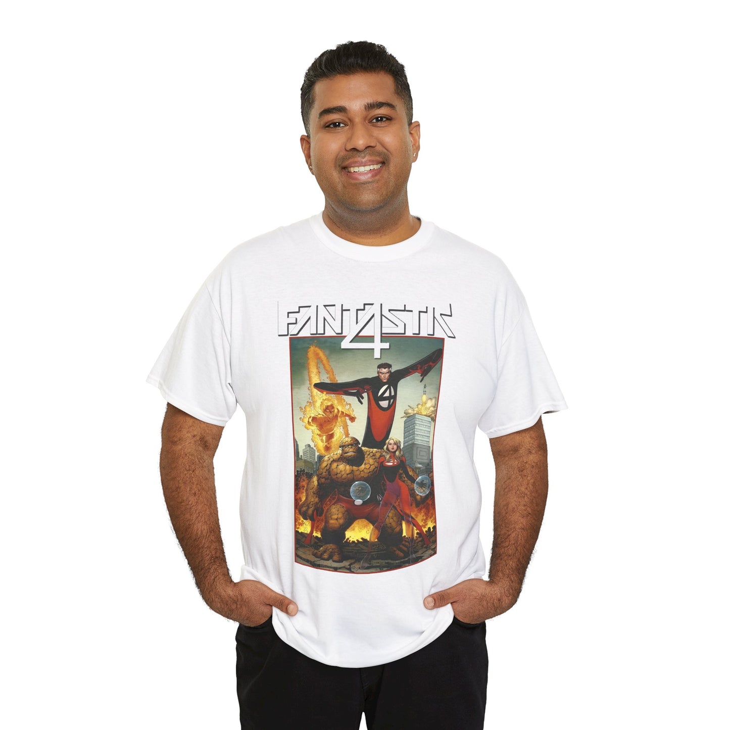 Fantastic Four T-Shirt - Arthur Adams Art - Marvel Comics