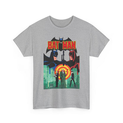 Gray t-shirt with Batman graphic design