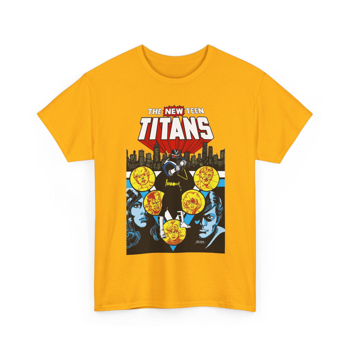 New Teen Titans T-Shirt - George Perez Art - Vigilante, Robin, Wonder Girl - Annual #2 Cover Art - DC Comics