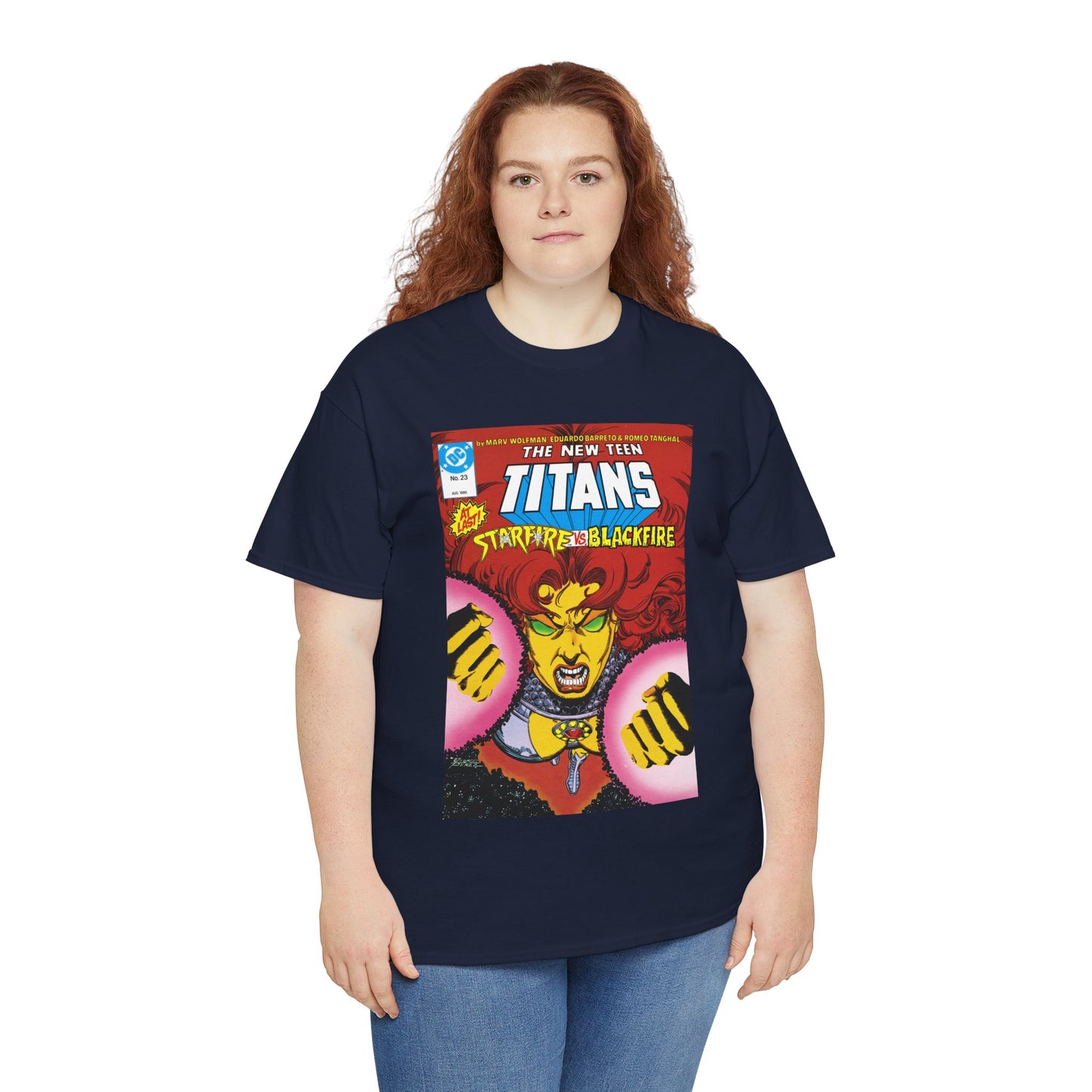 Starfire T-Shirt - George Perez Art - New Teen Titans #23 Cover - DC Comics
