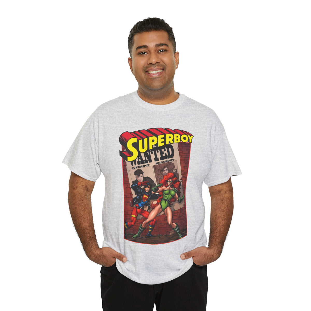Superboy T-Shirt - Tom Grummett Art - Knockout - DC Comics