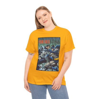 Punisher/Batman T-Shirt - John Romita Jr Art - Deadly Knights, Joker - DC Comics/Marvel Comics