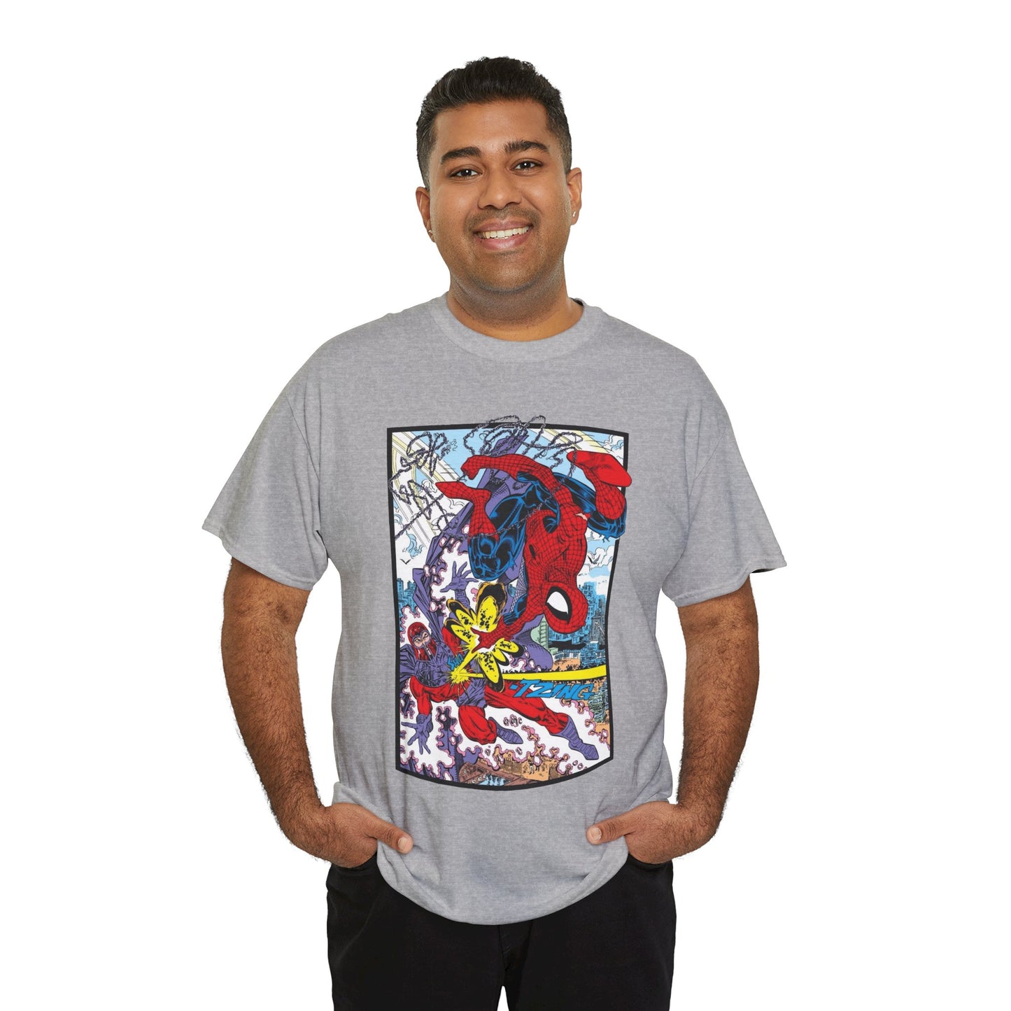 Spider-Man Vs Magneto T-Shirt - Erik Larsen Art - Marvel Comics