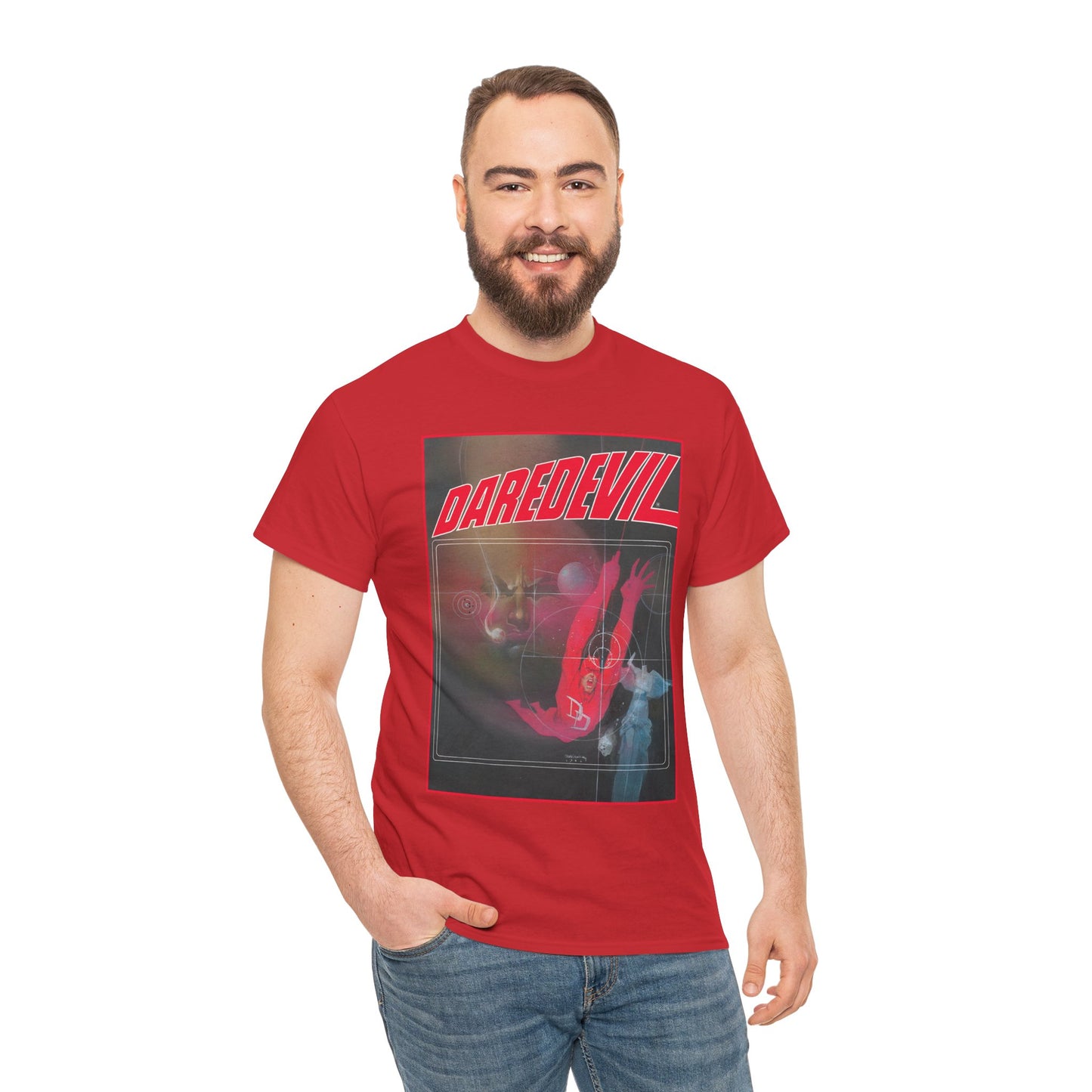 Daredevil T-Shirt - Bill Sienkiewicz Art - Marvel Graphic Novel Love & War - Vs Kingpin - Frank Miller Story