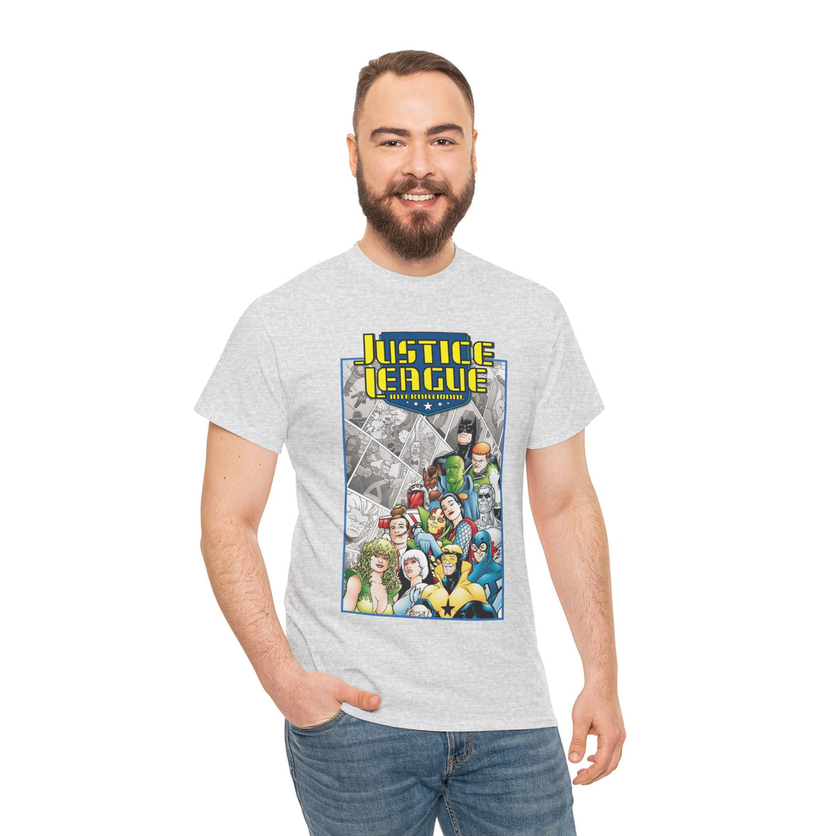 Justice League International T-Shirt - Kevin Maguire Art - DC Comics