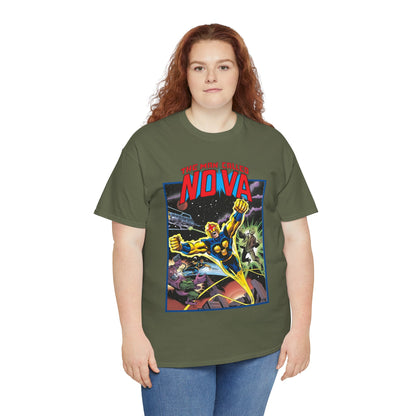 The Man Called Nova T-Shirt - Marvel Comics - Richard Rider - 1970s Comic Series Art - Cosmic Superhero