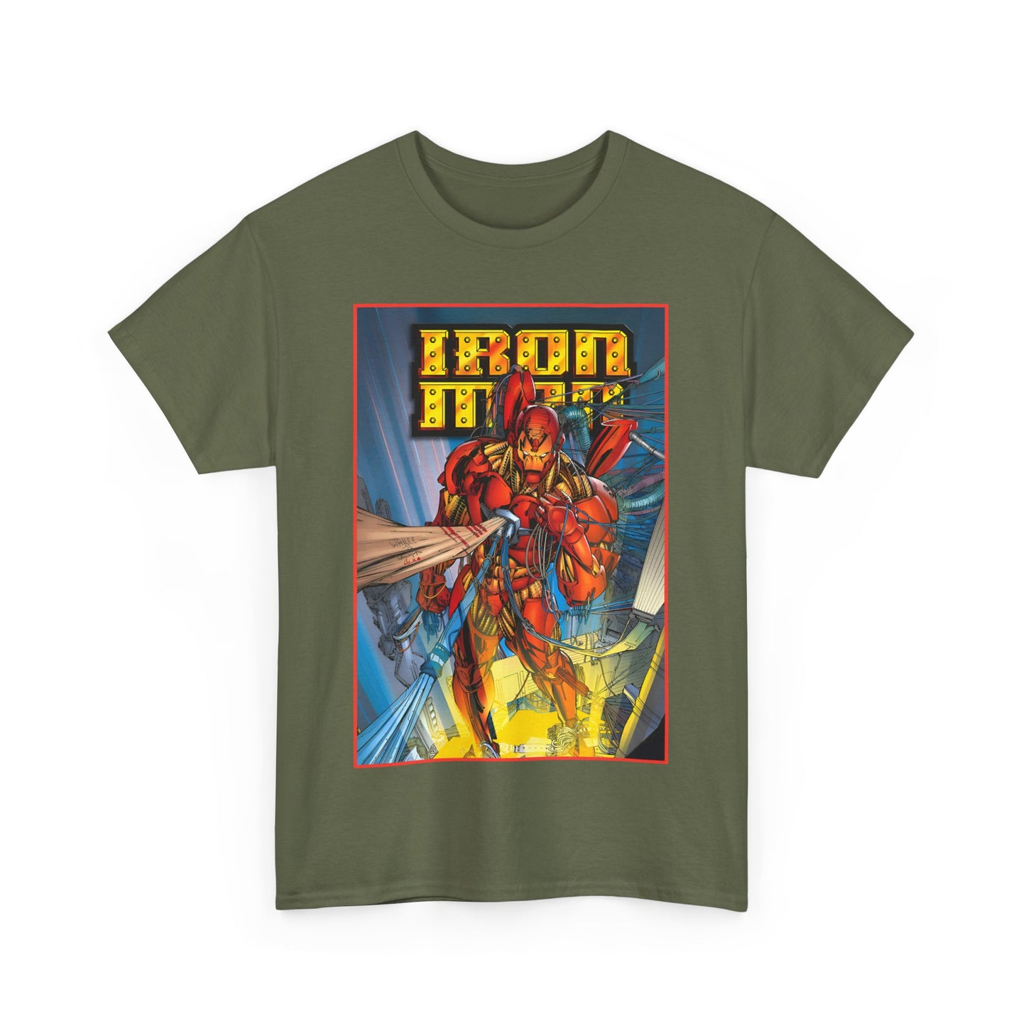 Iron Man T-Shirt - Heroes Reborn Whilce Portacio Art - Popular Marvel Comics Series - Tony Stark