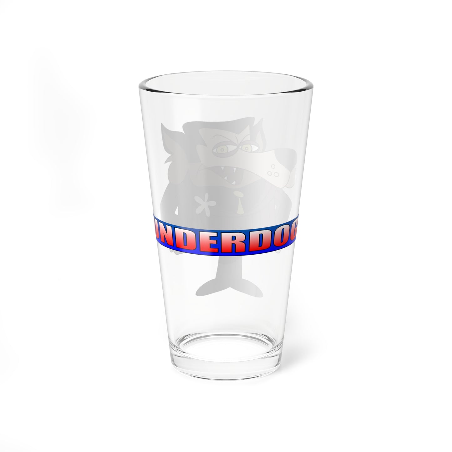 Riff Raff Pint Glass, 16oz - Underdog Foe - Saturday Morning Cartoon - 1960s TV Bad Guy