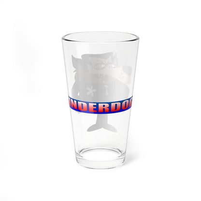 Riff Raff Pint Glass, 16oz - Underdog Foe - Saturday Morning Cartoon - 1960s TV Bad Guy