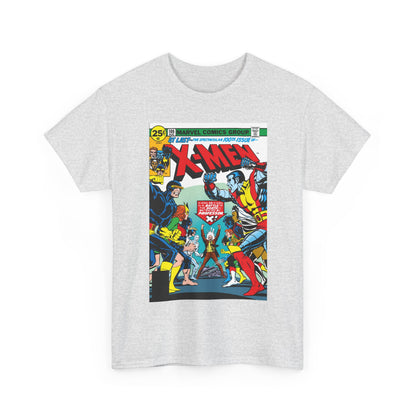 X-Men #100 T-Shirt - Dave Cockrum Art - Cyclops, Colossus, Wolverine, Storm, Jean Grey, Iceman - Marvel Comics