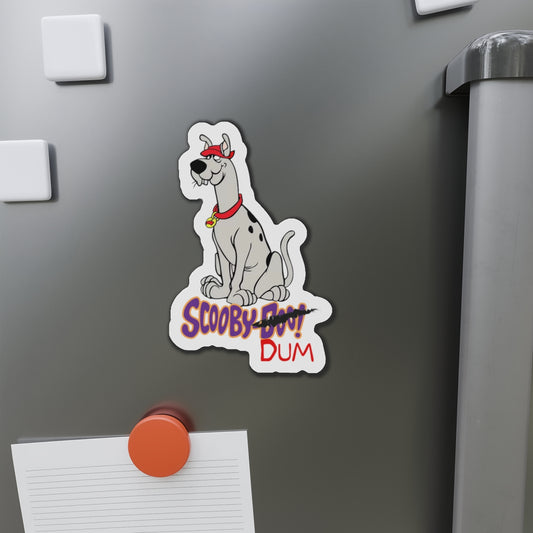 Scooby-Dum Die-Cut Magnet - Hanna-Barbera Cartoon Character - Scooby Doo's Cousin - 3", 4", 5", 6"