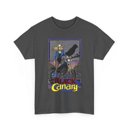 Black Canary T-Shirt - George Perez Art - 1980s Justice League Postcard Art - JLA - DC Comics