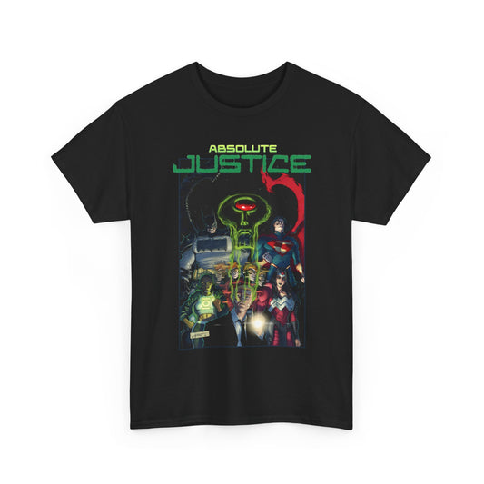 Absolute Justice T-Shirt - Juan Ferreyra Art - Superman Batman Wonder Woman Martian Manhunter - DC Comics