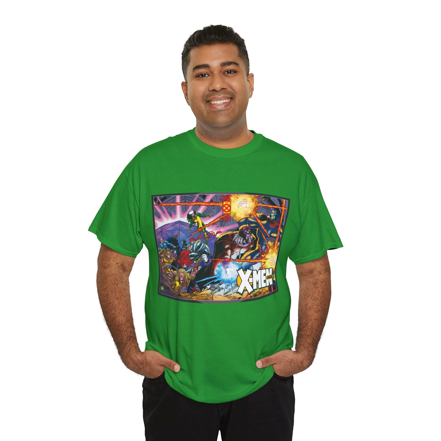 X-Men: Age of Apocalypse T-Shirt - John Romita Jr Art - Magneto, Rogue, Colossus, Quicksilver, Sabretooth, Quicksilver - Omega - Marvel Comics